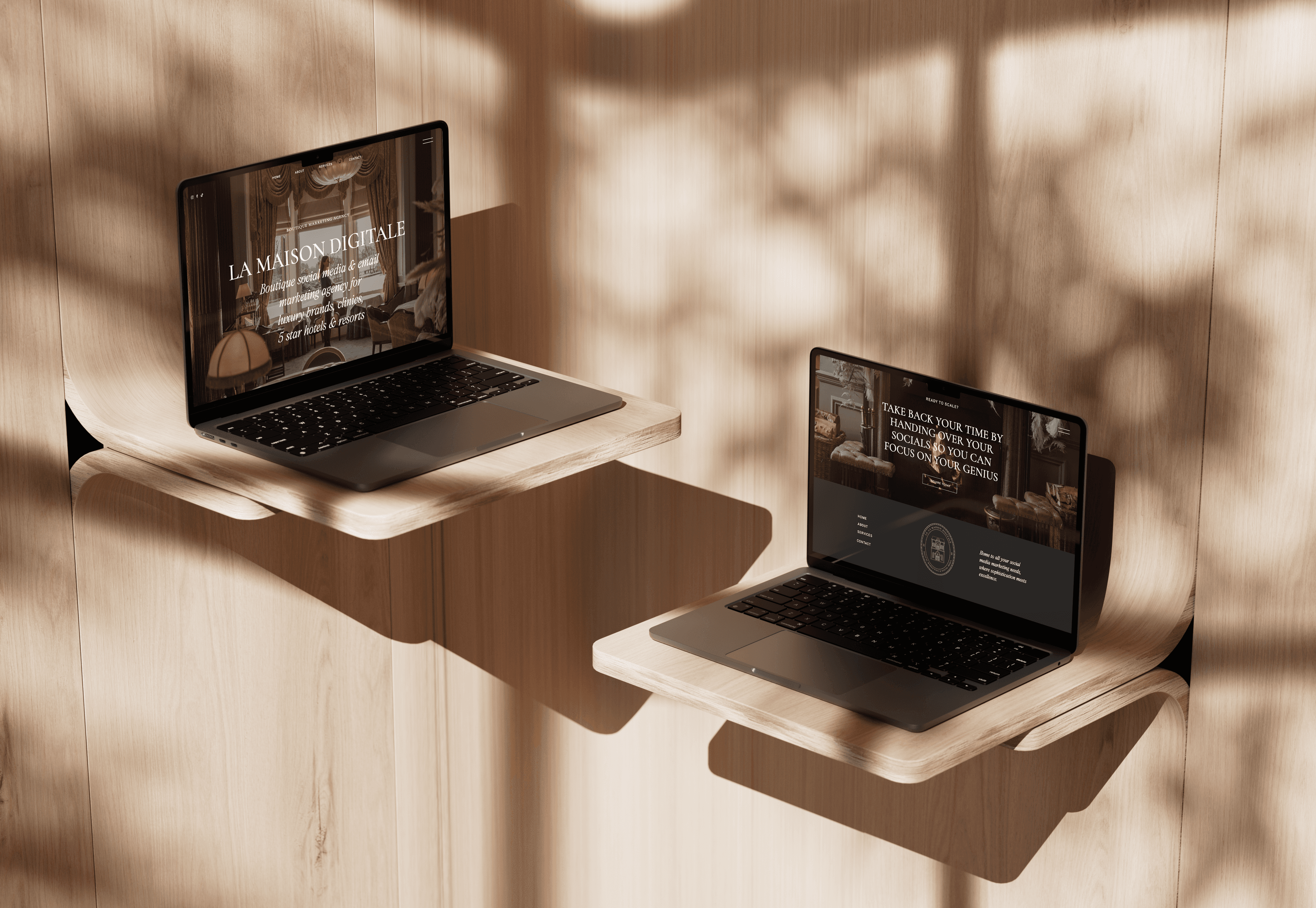 La Maison Digitale Macbook mockup