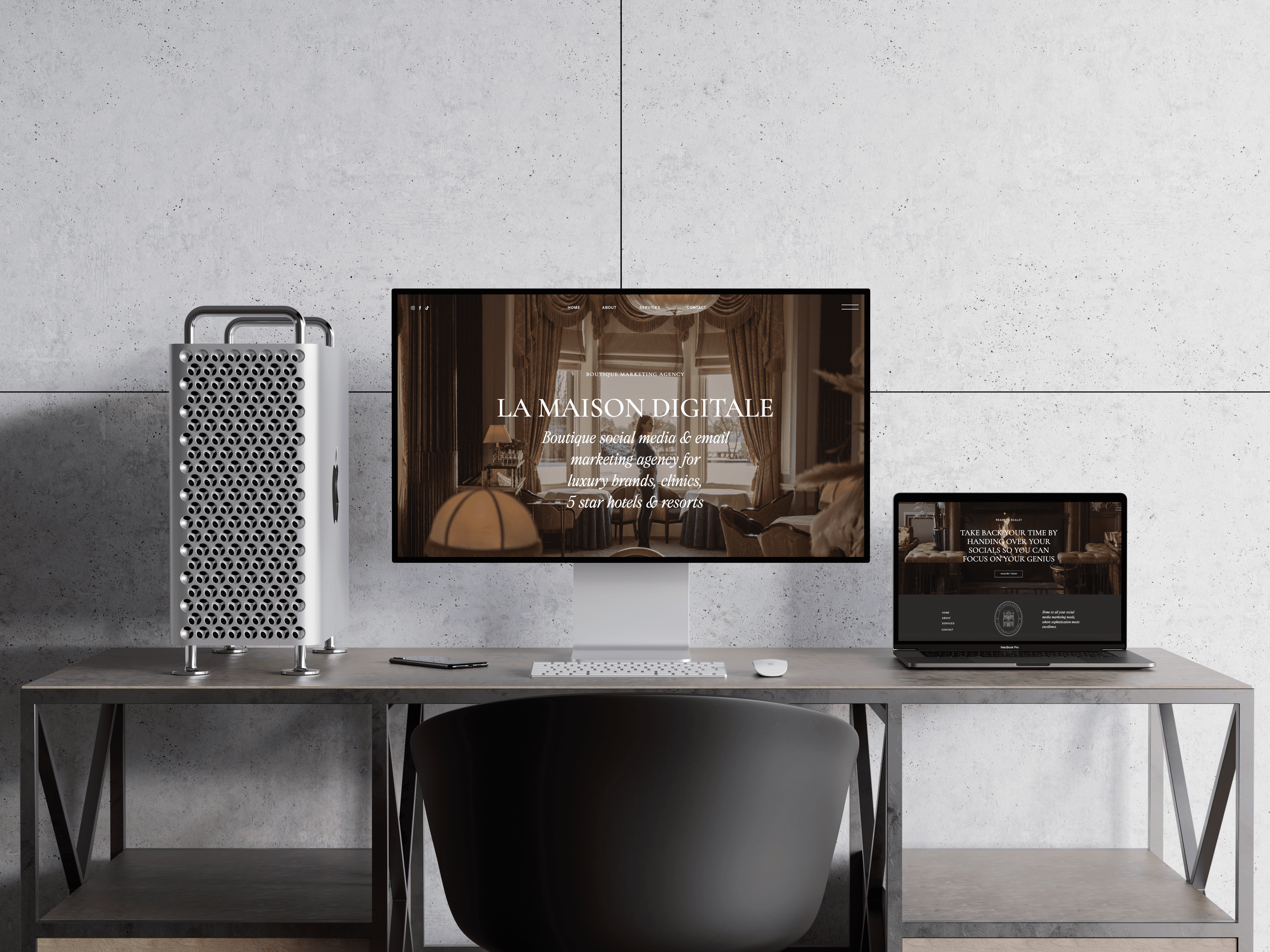 La Maison Digitale Imac mockup